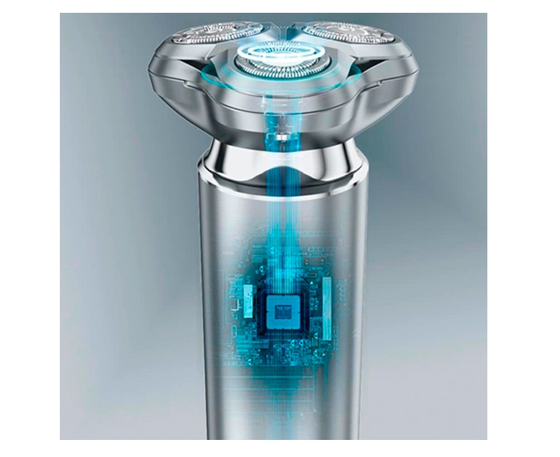 Мощный аккумулятор и длительная автономность Xiaomi Enchen Rotary Shaver X6 Silver